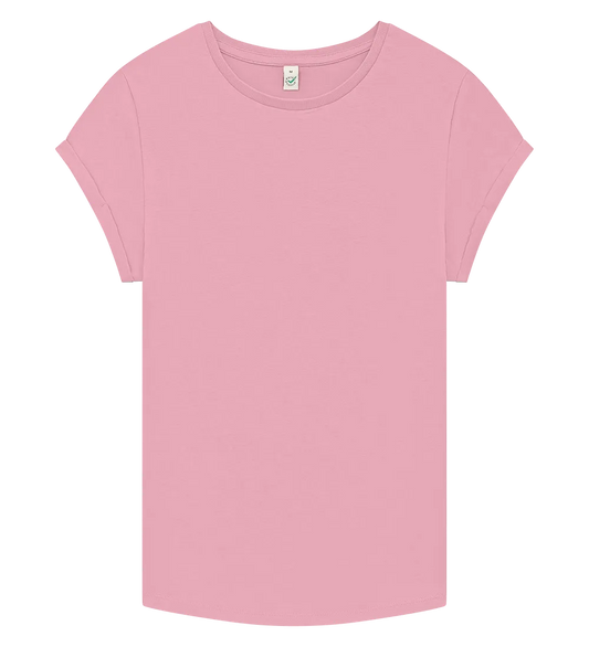 EP16-SPK2 - Women's Rolled Sleeve T-shirt - Stone Washed Pink