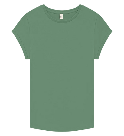 EP16-SSAG1 - Women's Rolled Sleeve T-shirt - Stone Washed Sage Green