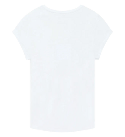 EP16-WH4 - Women's Rolled Sleeve T-shirt - White
