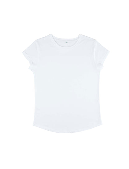 Earth Positive® Women's Rolled Sleeve T-shirt - White - L