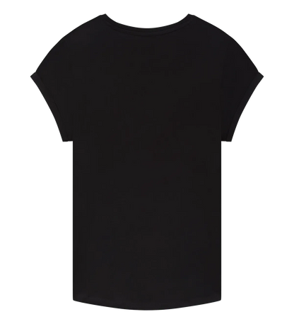 EP16-BL3 - Women's Rolled Sleeve T-shirt - Black