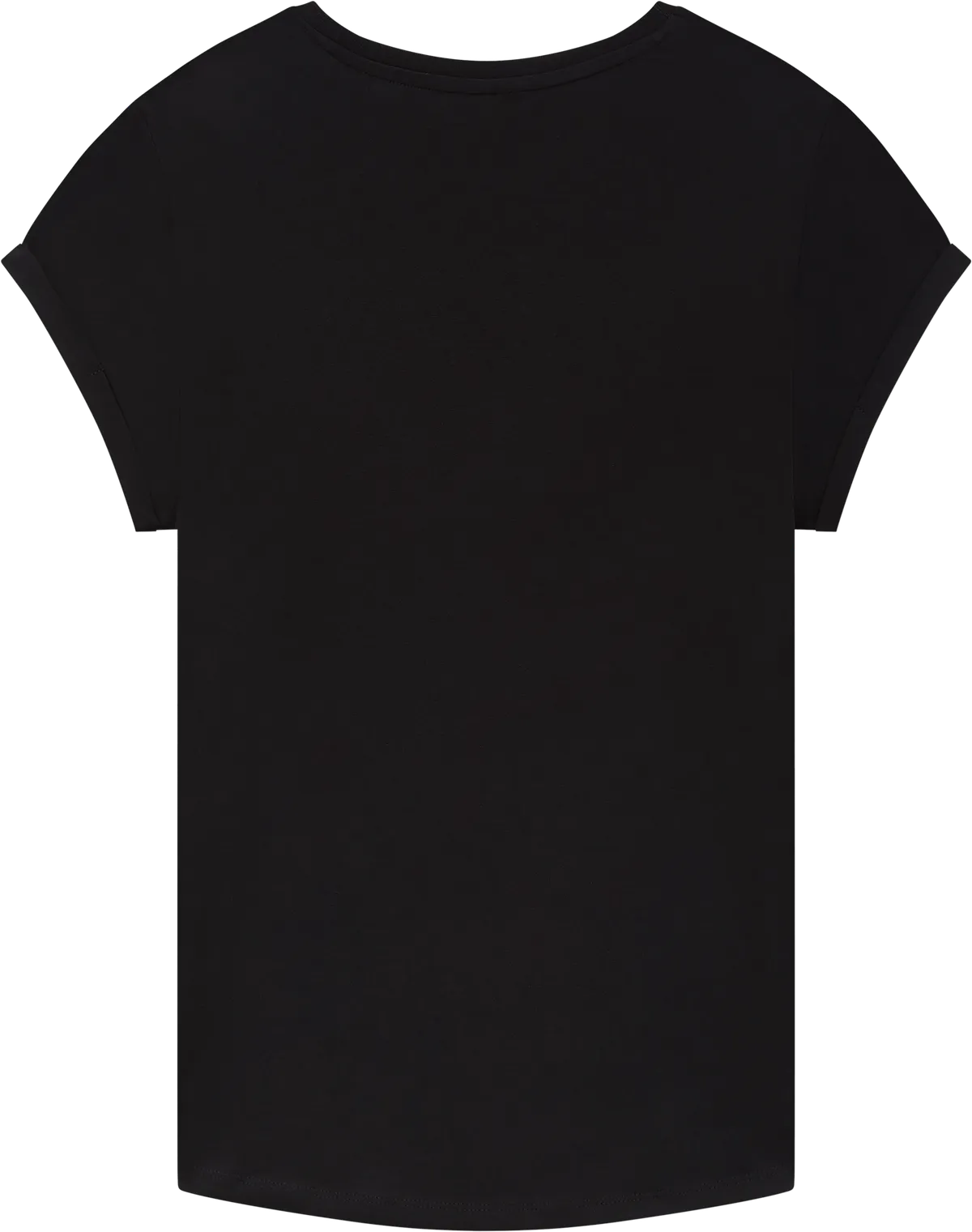 EP16-BL5 - Earth Positive® Women's Rolled Sleeve T-shirt - Black