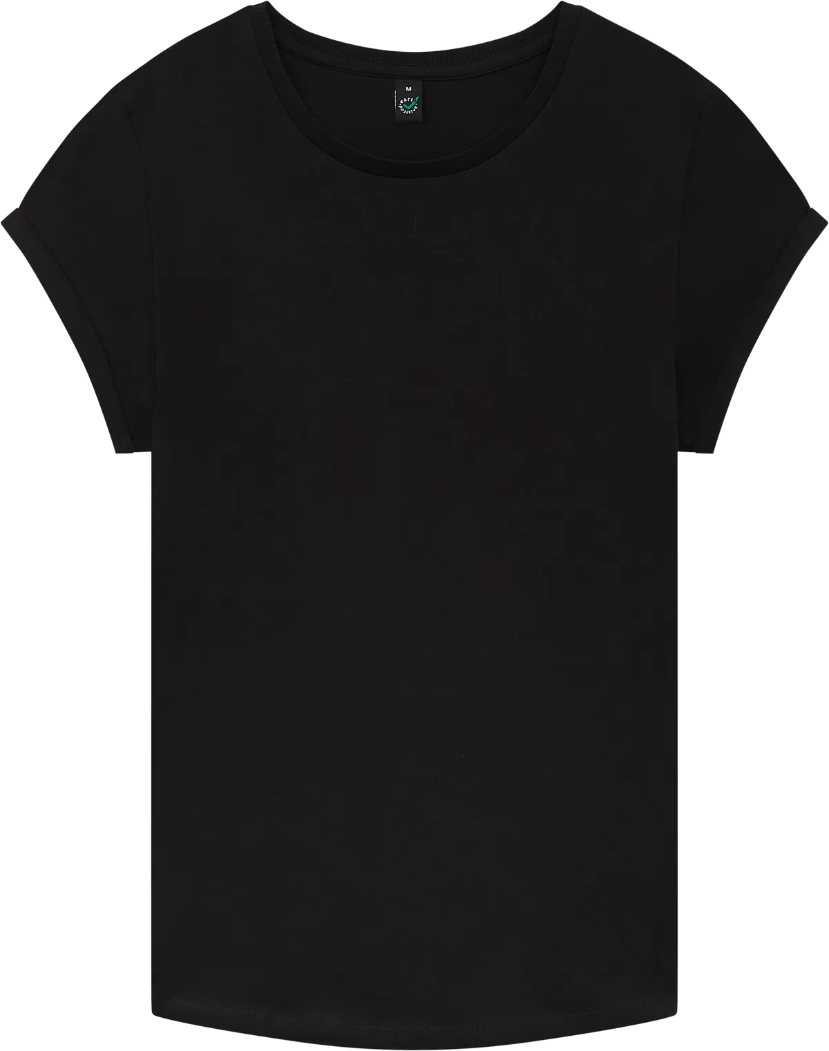 EP16-BL3 - Earth Positive® Women's Rolled Sleeve T-shirt - Black