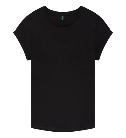 EP16-BL2 - Women's Rolled Sleeve T-shirt - Black