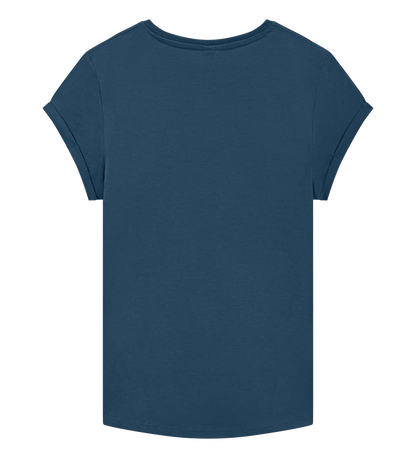EP16-DE0 - Women's Rolled Sleeve T-shirt - Denim Blue