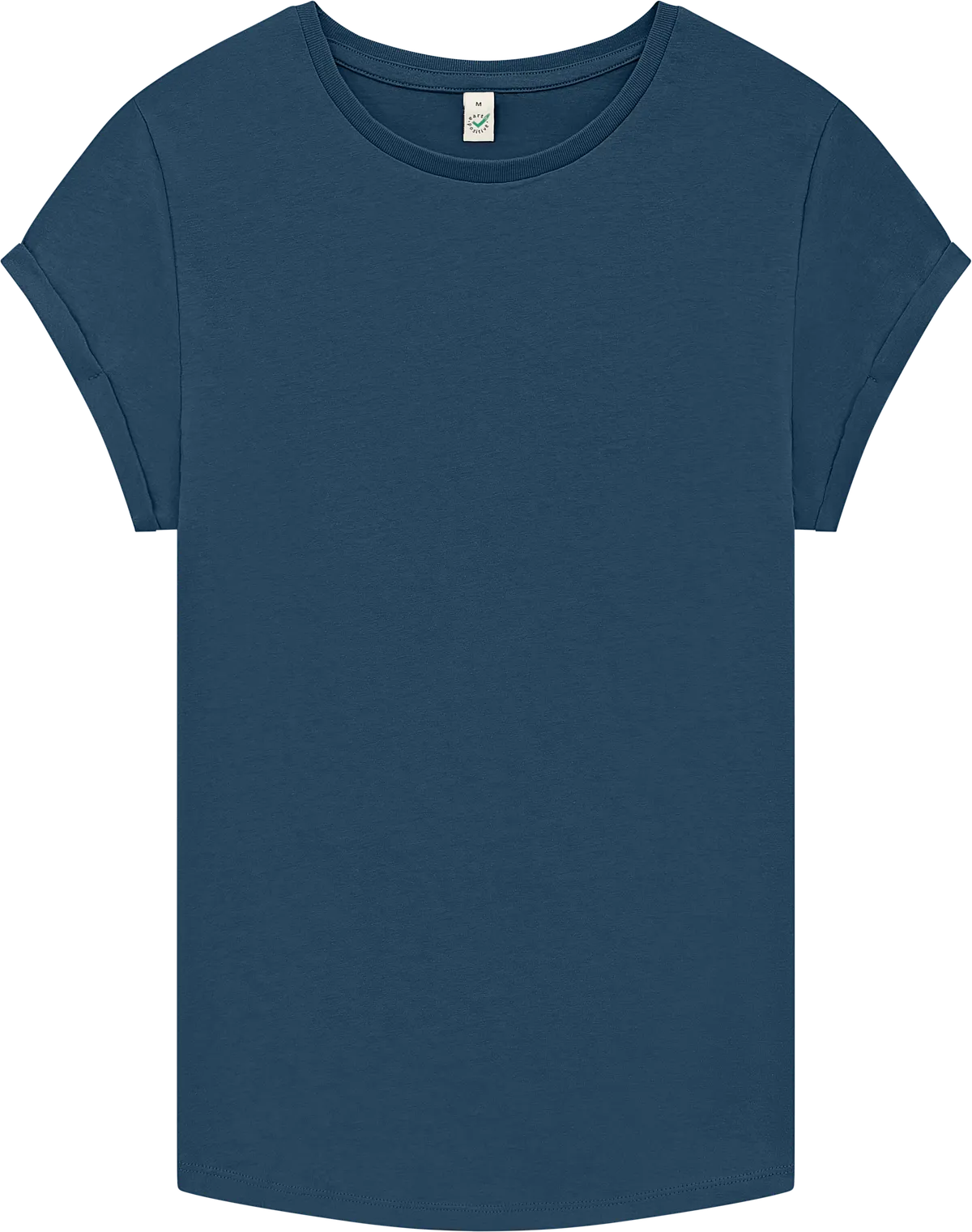 EP16-DE0 - Earth Positive® Women's Rolled Sleeve T-shirt - Denim Blue