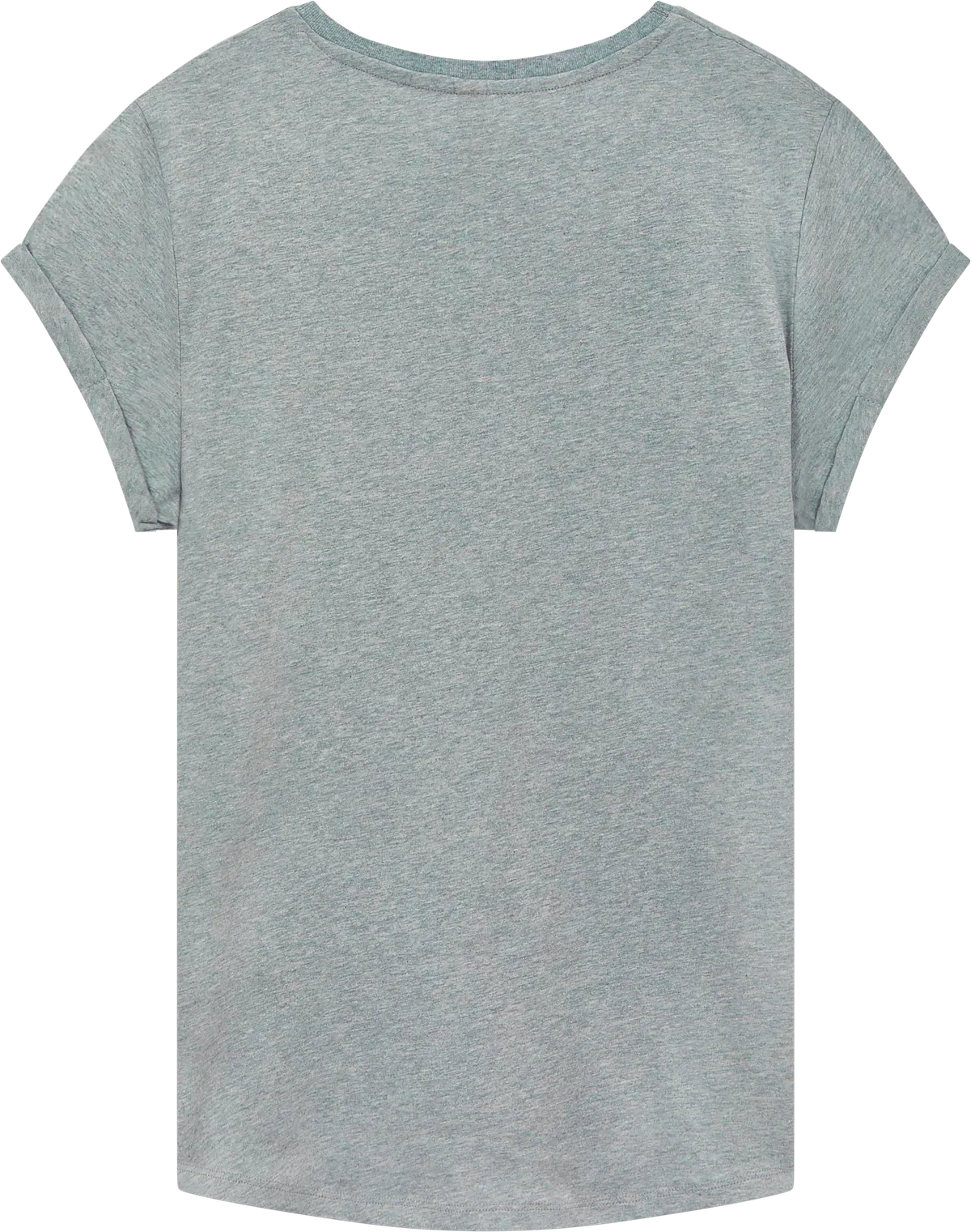 EP16-LHE3 - Earth Positive® Women's Rolled Sleeve T-shirt - Light Heather