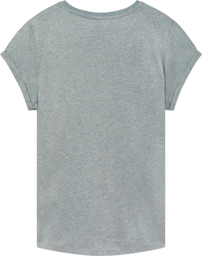 EP16-LHE3 - Earth Positive® Women's Rolled Sleeve T-shirt - Light Heather
