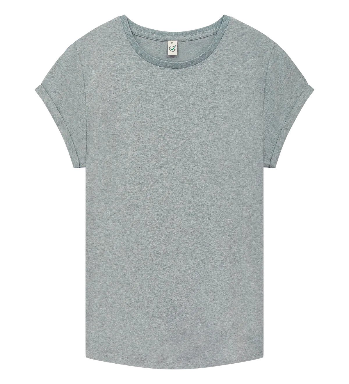 EP16-LHE1 - Women's Rolled Sleeve T-shirt - Light Heather
