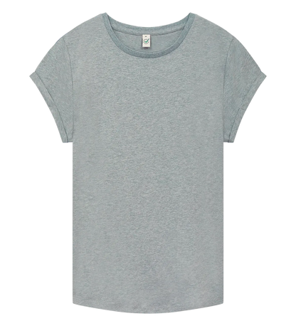EP16-LHE5 - Women's Rolled Sleeve T-shirt - Light Heather