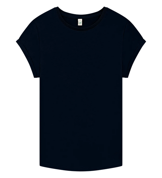 EP16-NA3 - Women's Rolled Sleeve T-shirt - Dark Navy