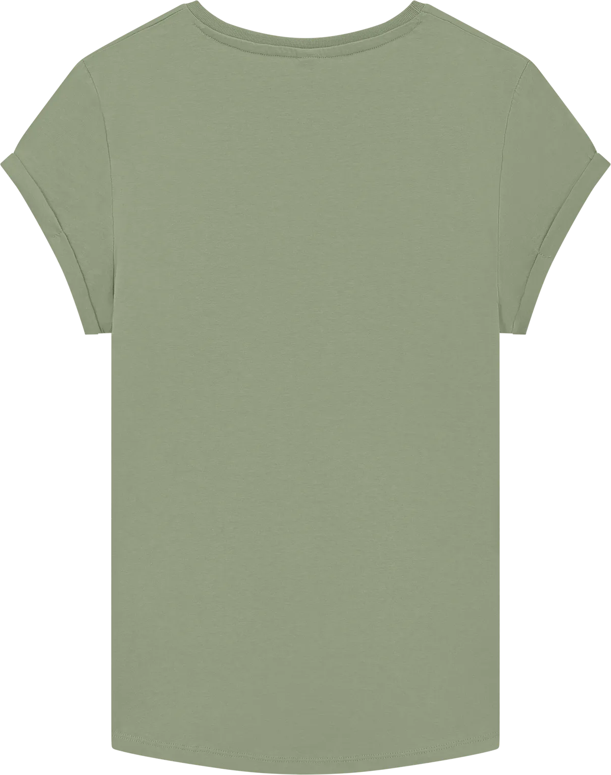 EP16-PGR5 - Earth Positive® Women's Rolled Sleeve T-shirt - Light Olive (Pistachio)
