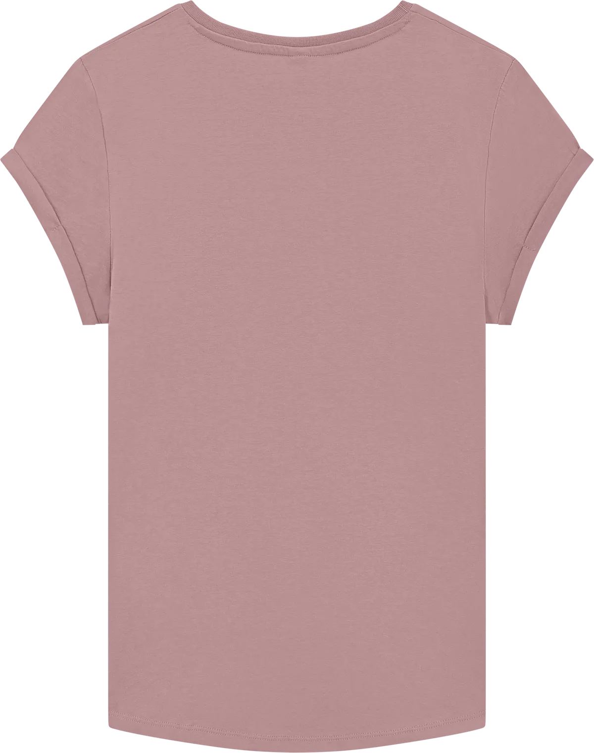EP16-PR4 - Earth Positive® Women's Rolled Sleeve T-shirt - Miami Pink (Purple Rose)