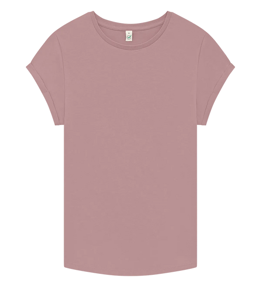 EP16-PR1 - Women's Rolled Sleeve T-shirt - Miami Pink