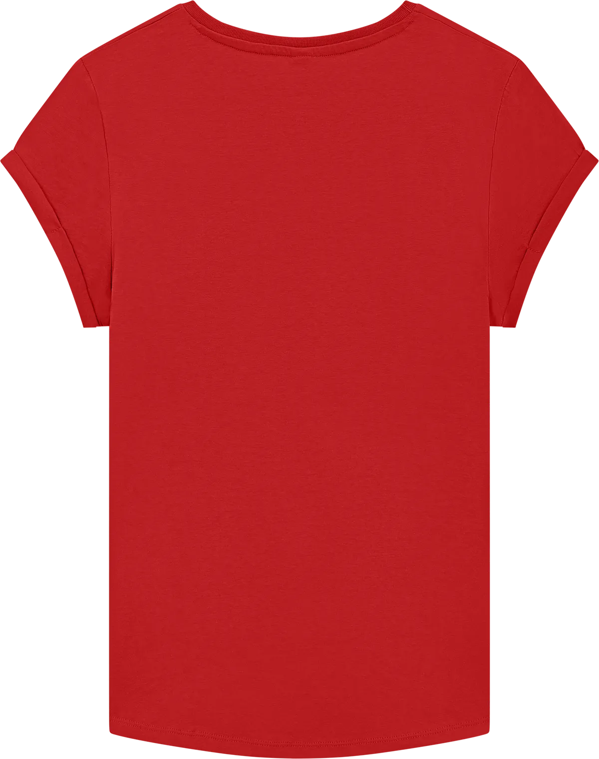 EP16-RE3 - Earth Positive® Women's Rolled Sleeve T-shirt - Red