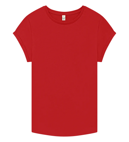 EP16-RE4 - Women's Rolled Sleeve T-shirt - Red