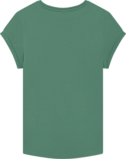 EP16-SAG5 - Earth Positive® Women's Rolled Sleeve T-shirt - Sage Green