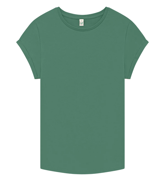 EP16-SAG5 - Women's Rolled Sleeve T-shirt - Sage Green