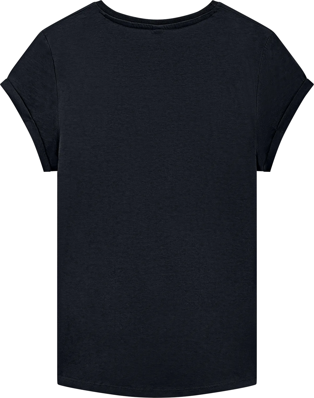 EP16-SBL2 - Earth Positive® Women's Rolled Sleeve T-shirt - Stone Washed Black