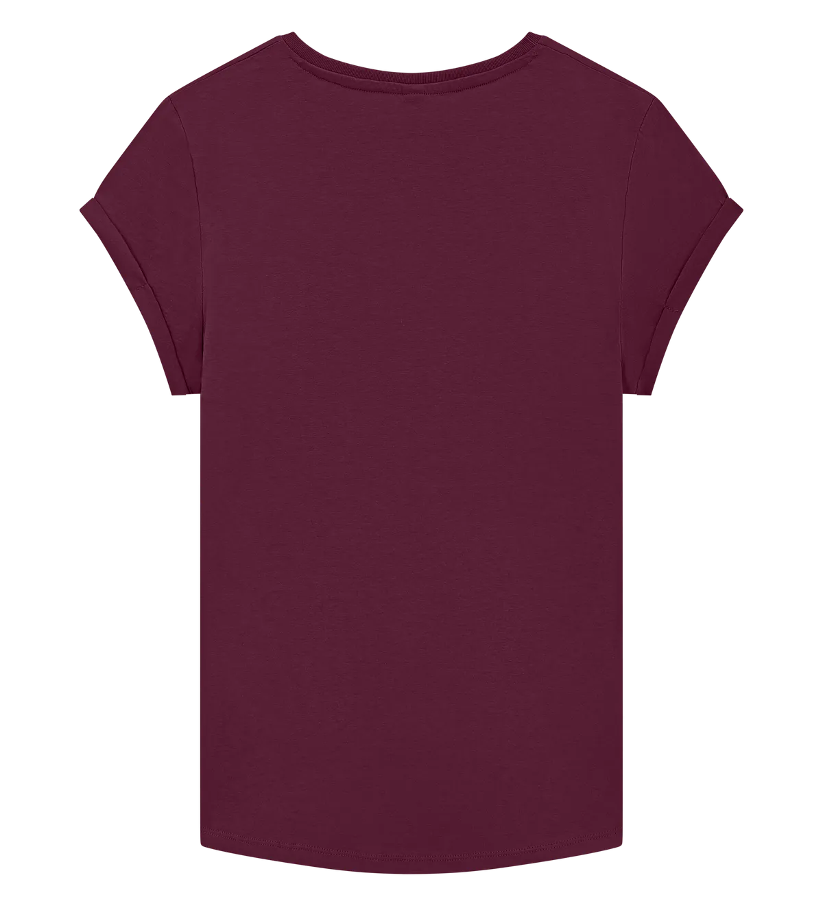 EP16-SBU3 - Women's Rolled Sleeve T-shirt - Stone Washed Burgundy