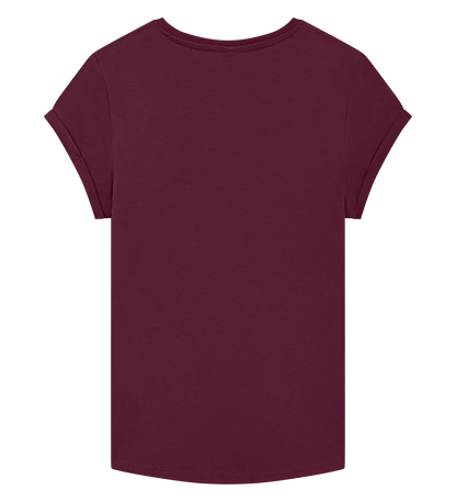 EP16-SBU3 - Women's Rolled Sleeve T-shirt - Stone Washed Burgundy
