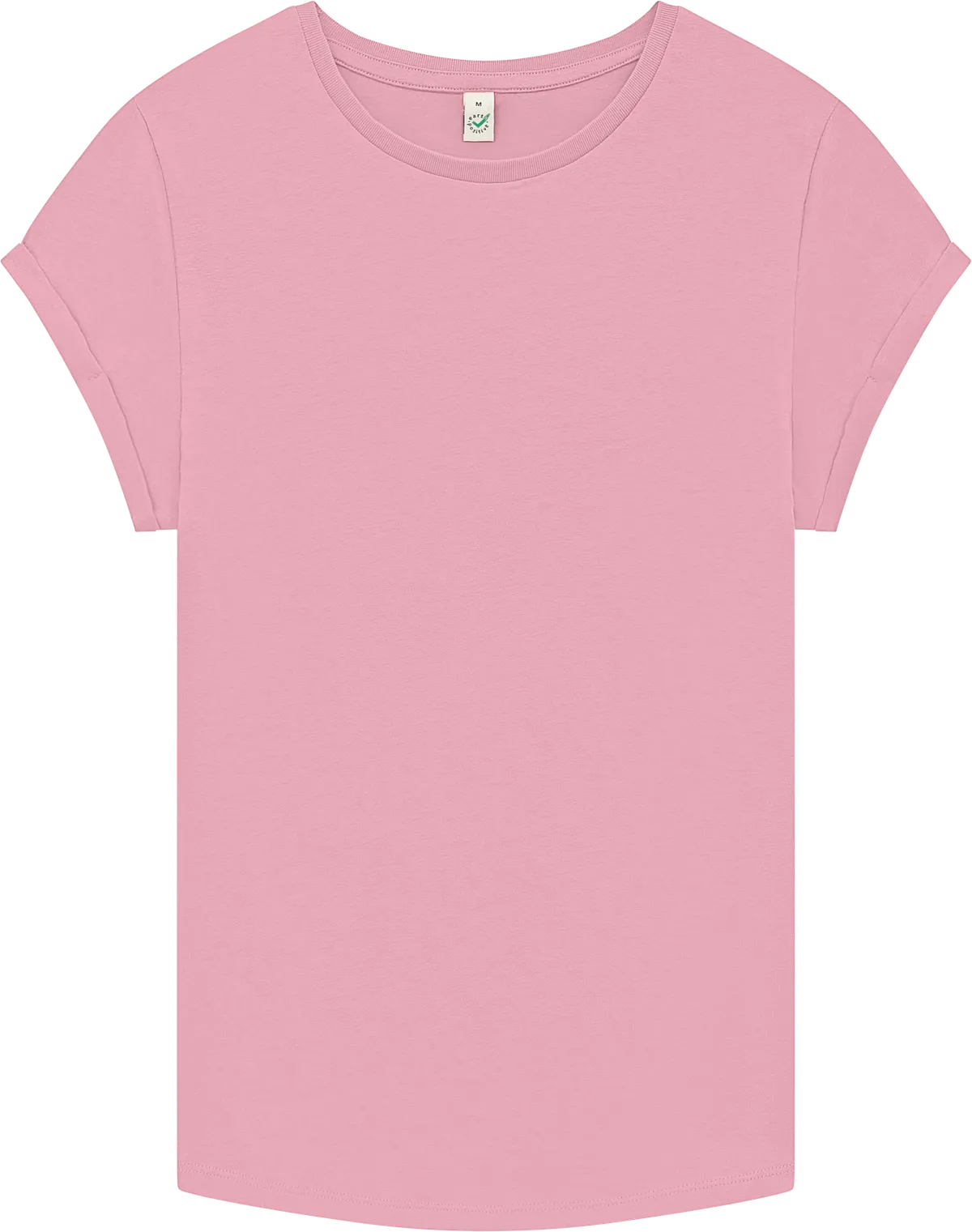 EP16-SPK2 - Earth Positive® Women's Rolled Sleeve T-shirt - Stone Washed Pink
