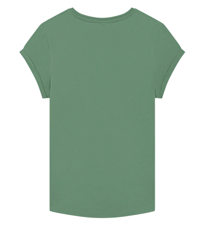 EP16-SSAG2 - Women's Rolled Sleeve T-shirt - Stone Washed Sage Green