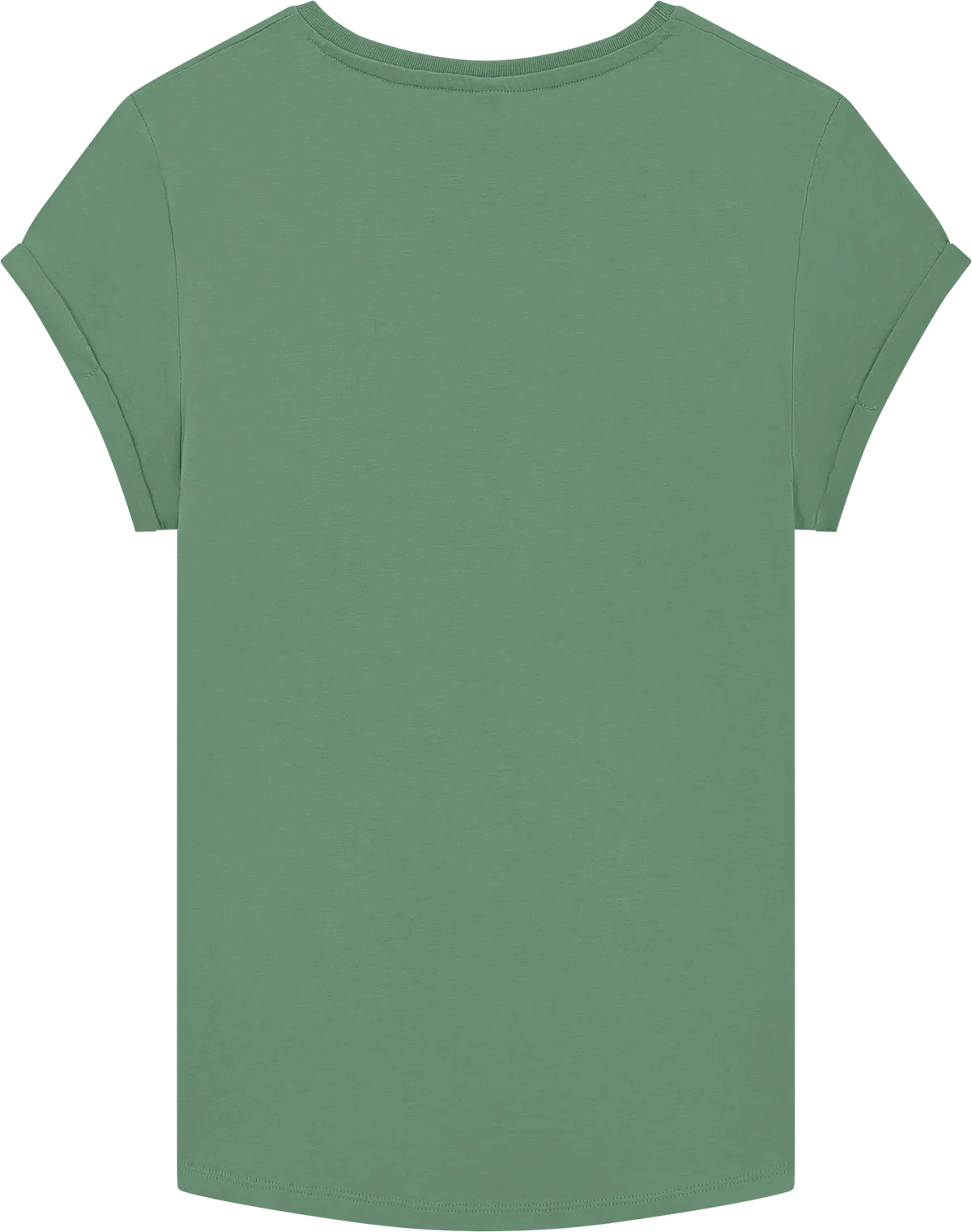 EP16-SSAG0 - Earth Positive® Women's Rolled Sleeve T-shirt - Stone Washed Sage Green