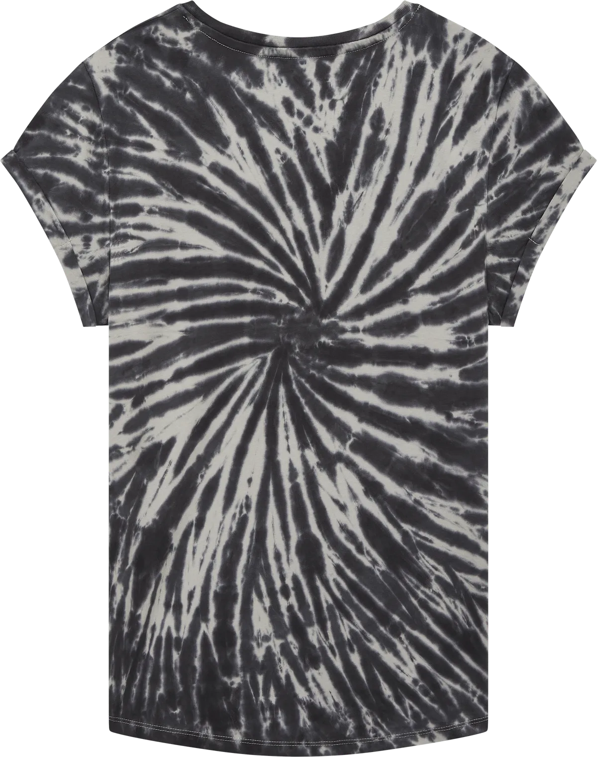 EP16-TDBL4 - Earth Positive® Women's Rolled Sleeve T-shirt - Tie Dye Black