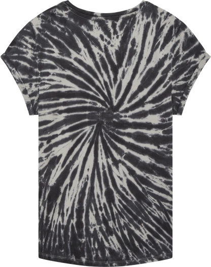 EP16-TDBL4 - Earth Positive® Women's Rolled Sleeve T-shirt - Tie Dye Black