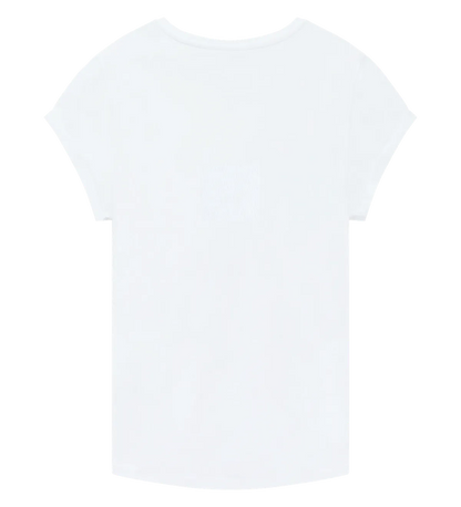 EP16-WH0 - Women's Rolled Sleeve T-shirt - White
