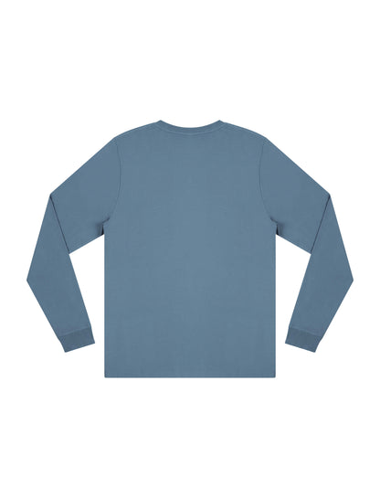 Earth Positive® Premium Long Sleeve T-shirt - Blue Dusk - 3XL