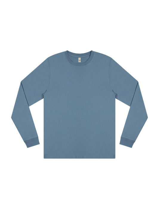 Earth Positive® Premium Long Sleeve T-shirt - Blue Dusk - 3XL