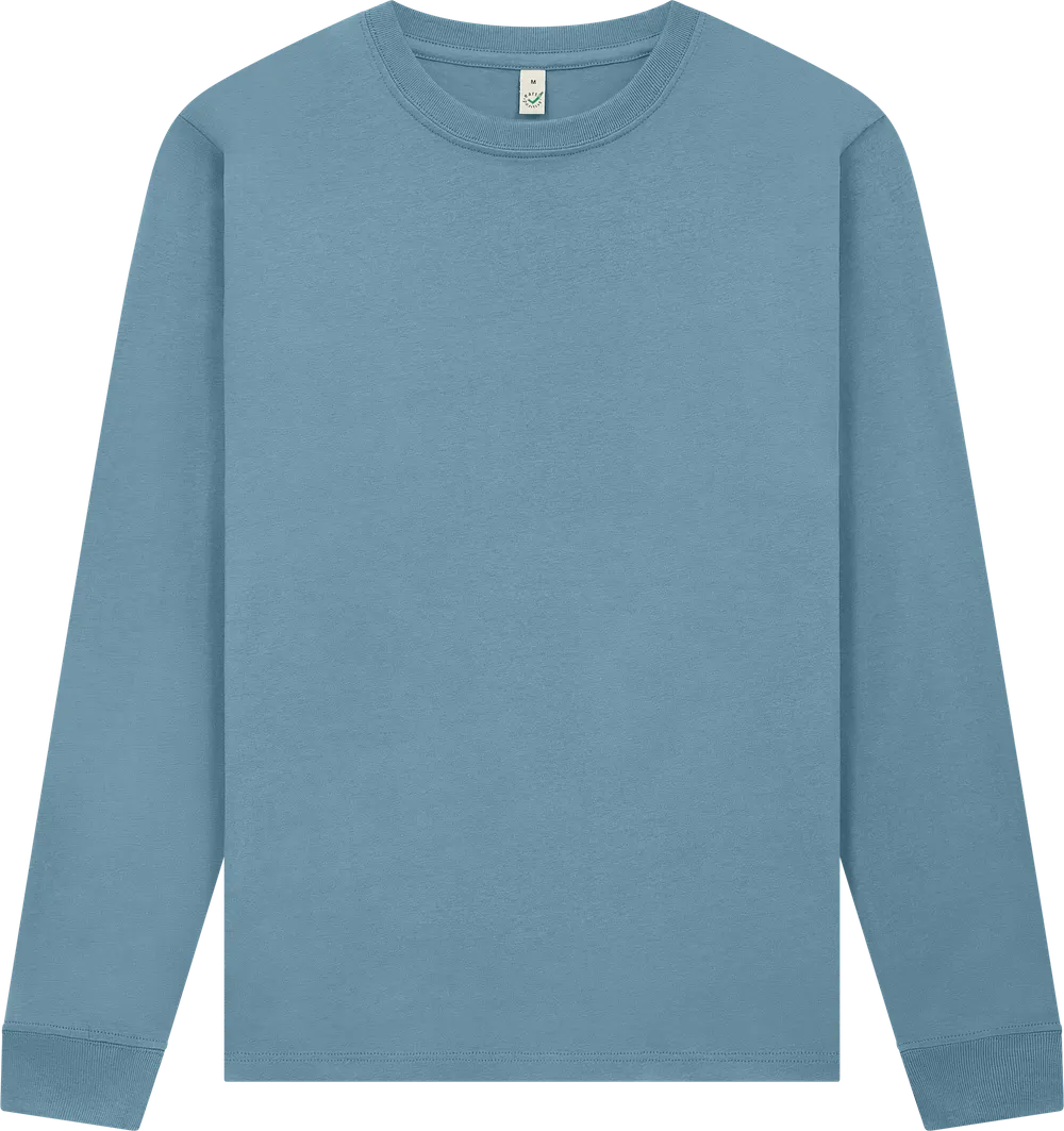 EP185L-BD5 - Premium Long Sleeve T-shirt - Blue Dusk