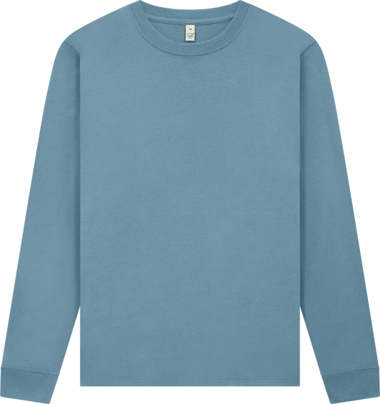 EP185L-BD2 - Premium Long Sleeve T-shirt - Blue Dusk