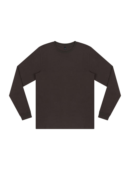 Earth Positive® Premium Long Sleeve T-shirt - Faded Olive Black - 2XL