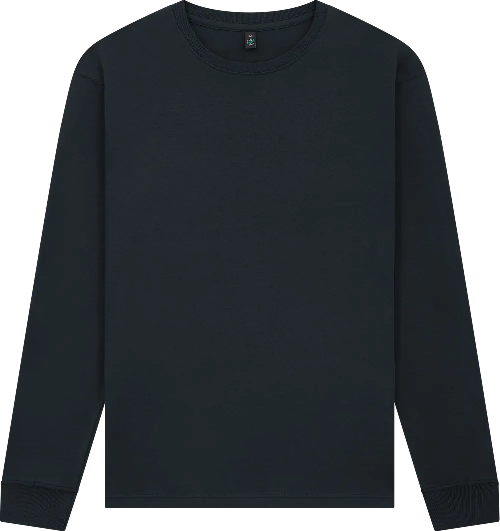 EP185L-FBL4 - Premium Long Sleeve T-shirt - Faded Olive Black
