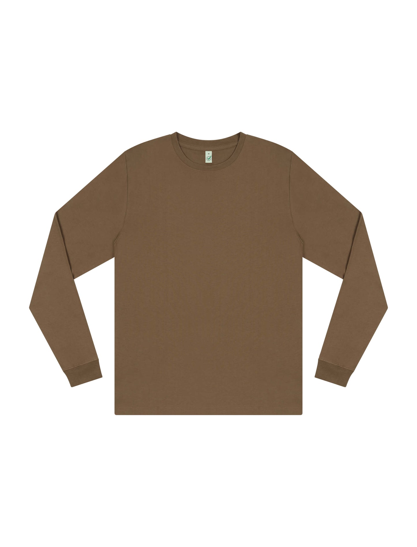 Earth Positive® Premium Long Sleeve T-shirt - Faded Brown - 3XL