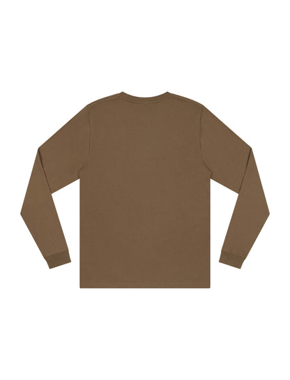 Earth Positive® Premium Long Sleeve T-shirt - Faded Brown - XS