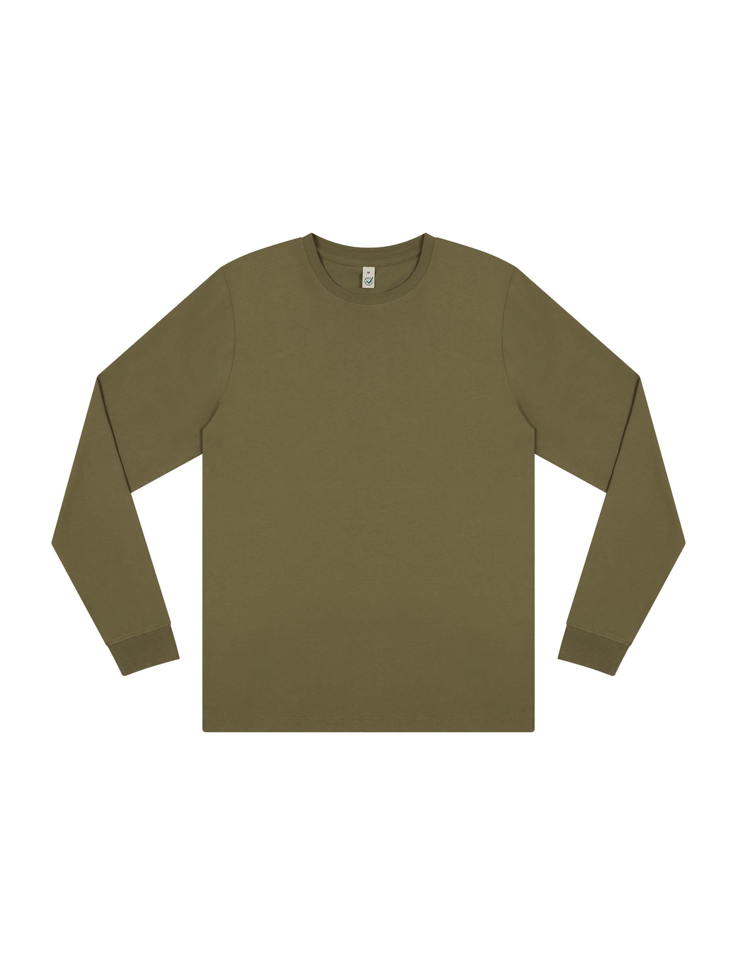 Earth Positive® Premium Long Sleeve T-shirt - Faded Khaki - 2XL
