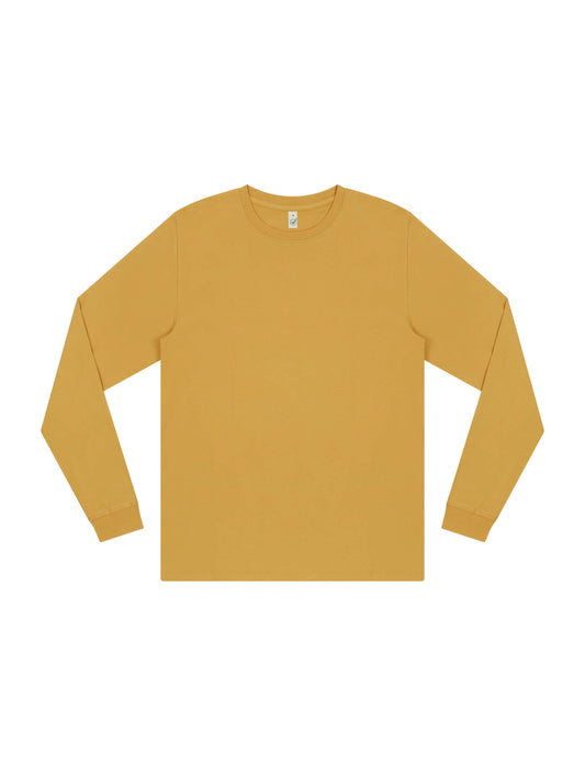 Earth Positive® Premium Long Sleeve T-shirt - Faded Mustard - S