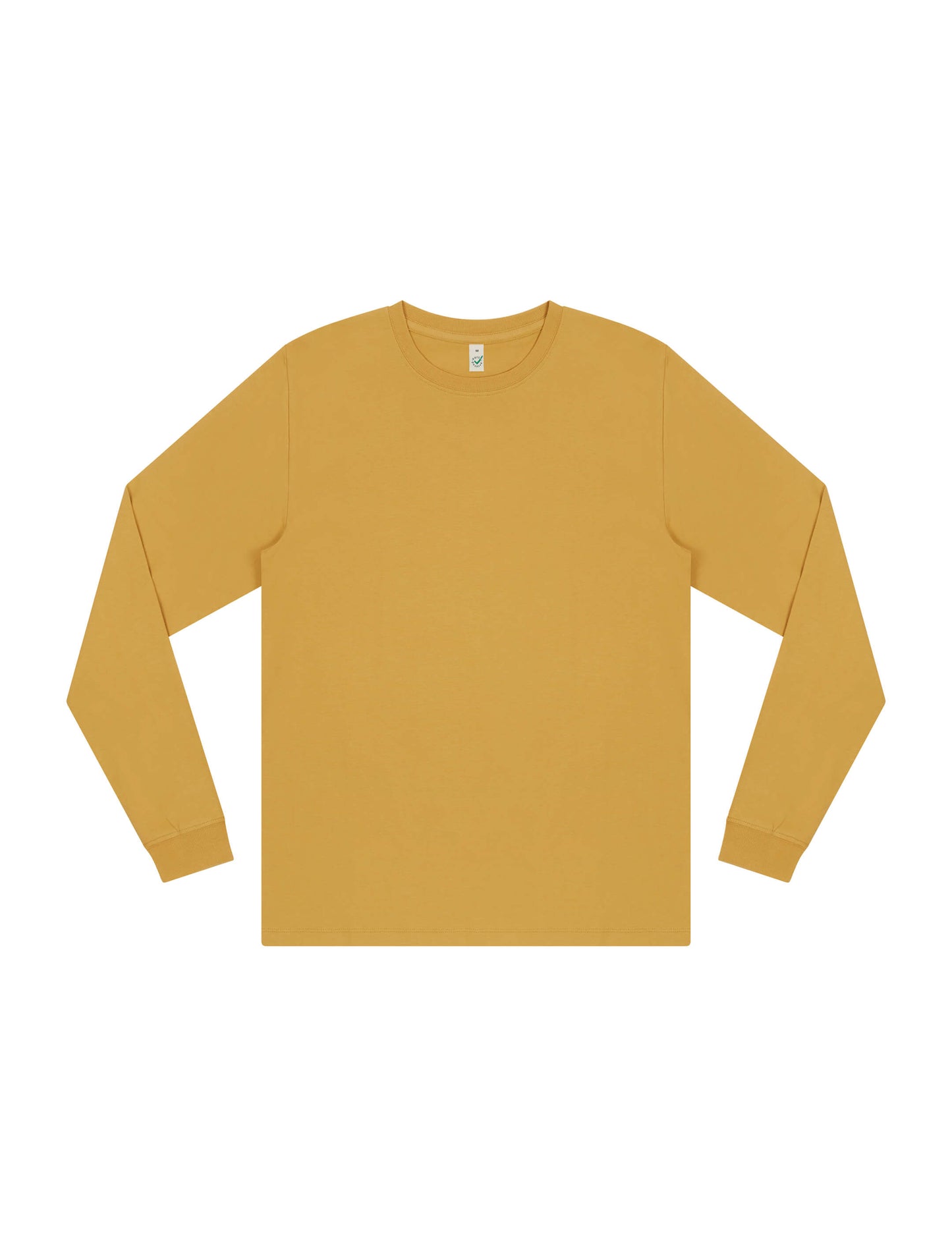Earth Positive® Premium Long Sleeve T-shirt - Faded Mustard - M