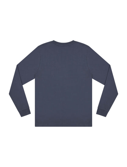 Earth Positive® Premium Long Sleeve T-shirt - Faded Navy - XL