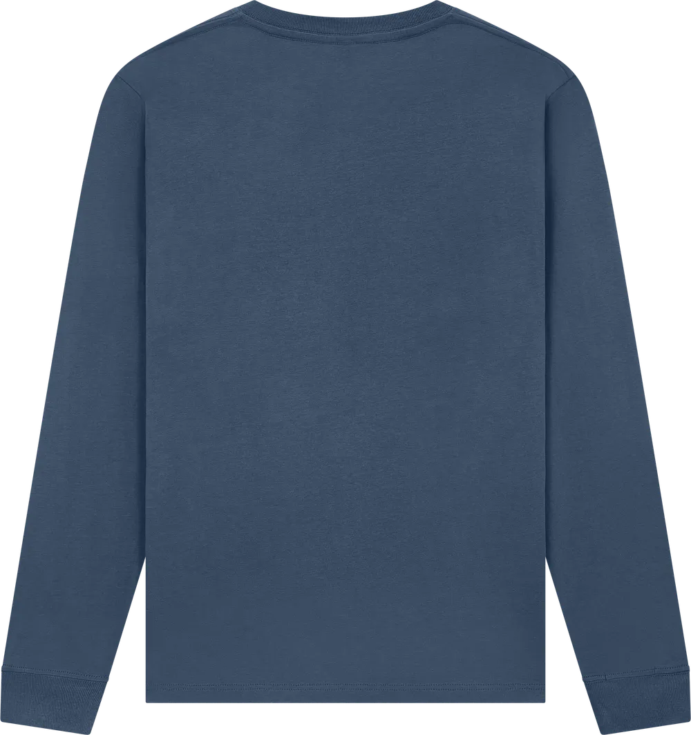 EP185L-FNA4 - Premium Long Sleeve T-shirt - Faded Navy