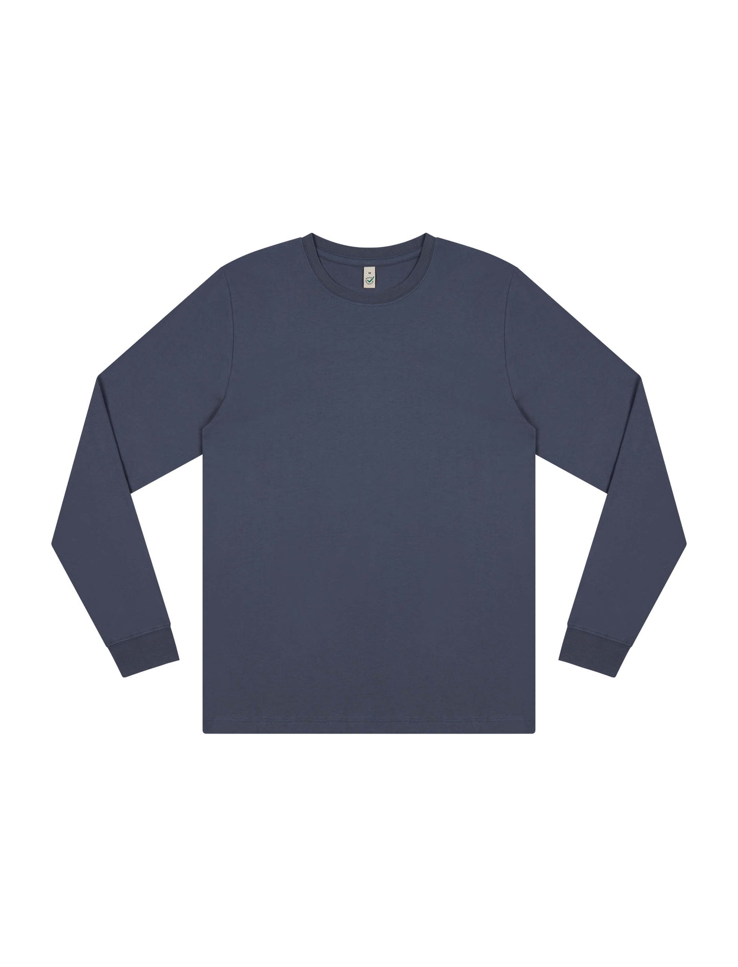 Earth Positive® Premium Long Sleeve T-shirt - Faded Navy - L