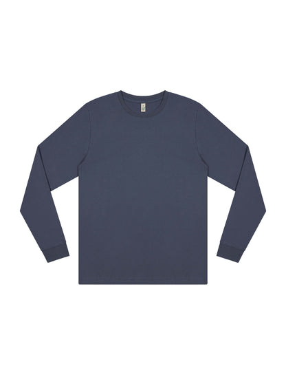 Earth Positive® Premium Long Sleeve T-shirt - Faded Navy - L