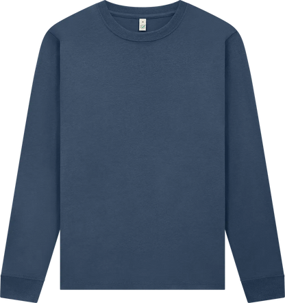 EP185L-FNA4 - Premium Long Sleeve T-shirt - Faded Navy