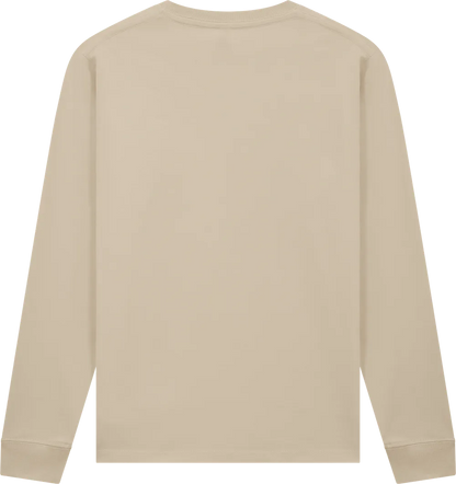 EP185L-SA3 - Premium Long Sleeve T-shirt - Light Beige (Sand)