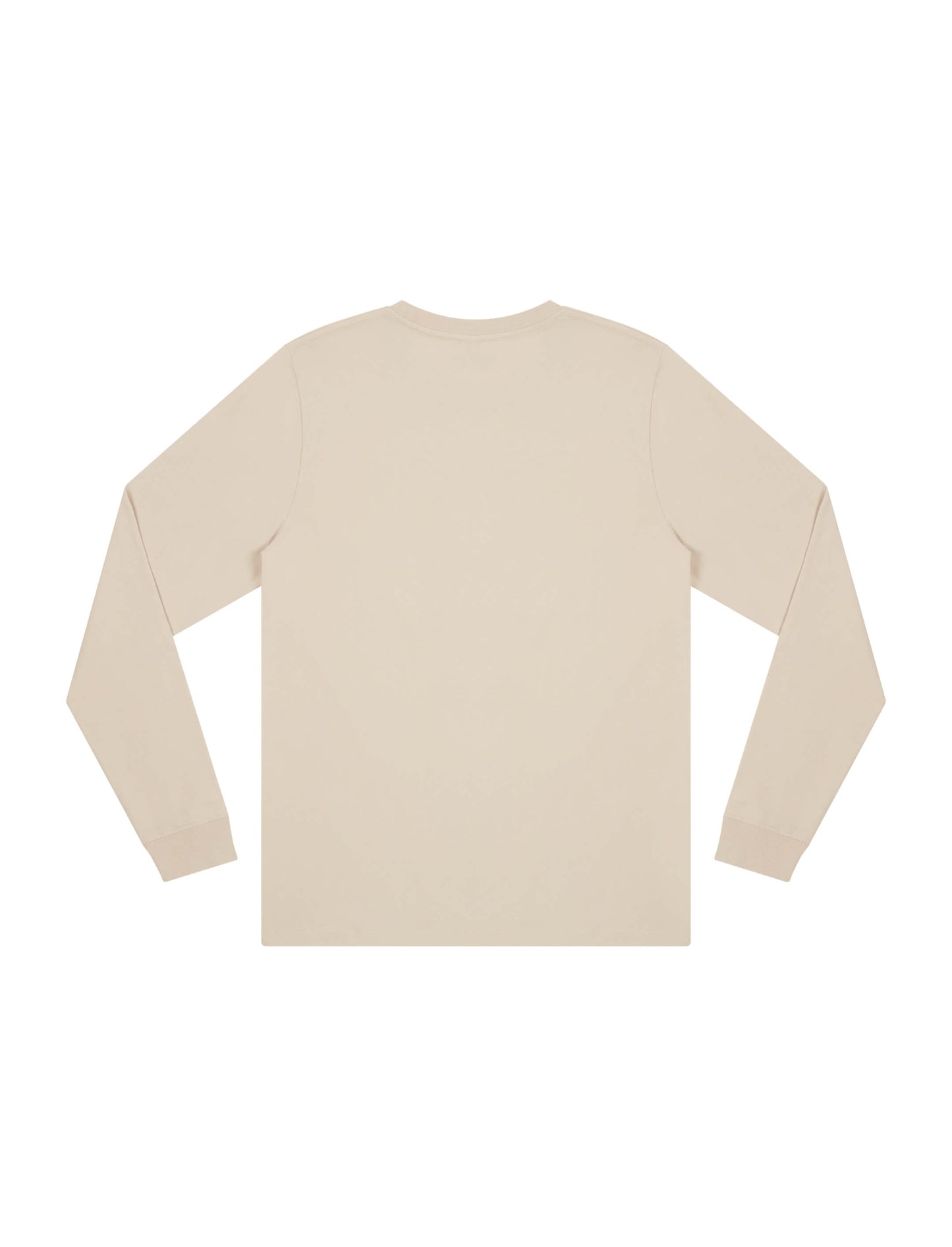 Earth Positive® Premium Long Sleeve T-shirt - Light Beige (Sand) - 3XL