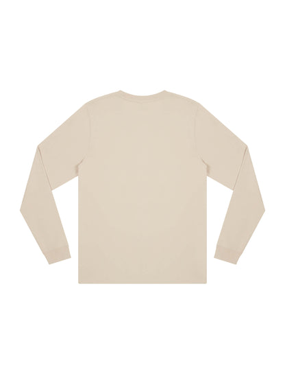 Earth Positive® Premium Long Sleeve T-shirt - Light Beige (Sand) - 3XL